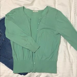 Sea foam green cardigan